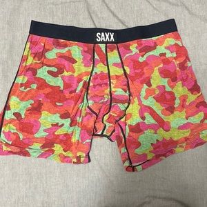 SAXX camo print boxer brief. XL